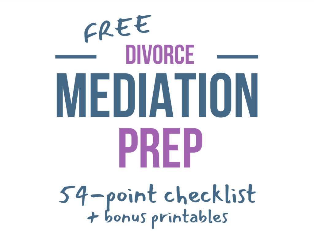 Free Divorce Mediation Prep Checklist - Mediation Prep